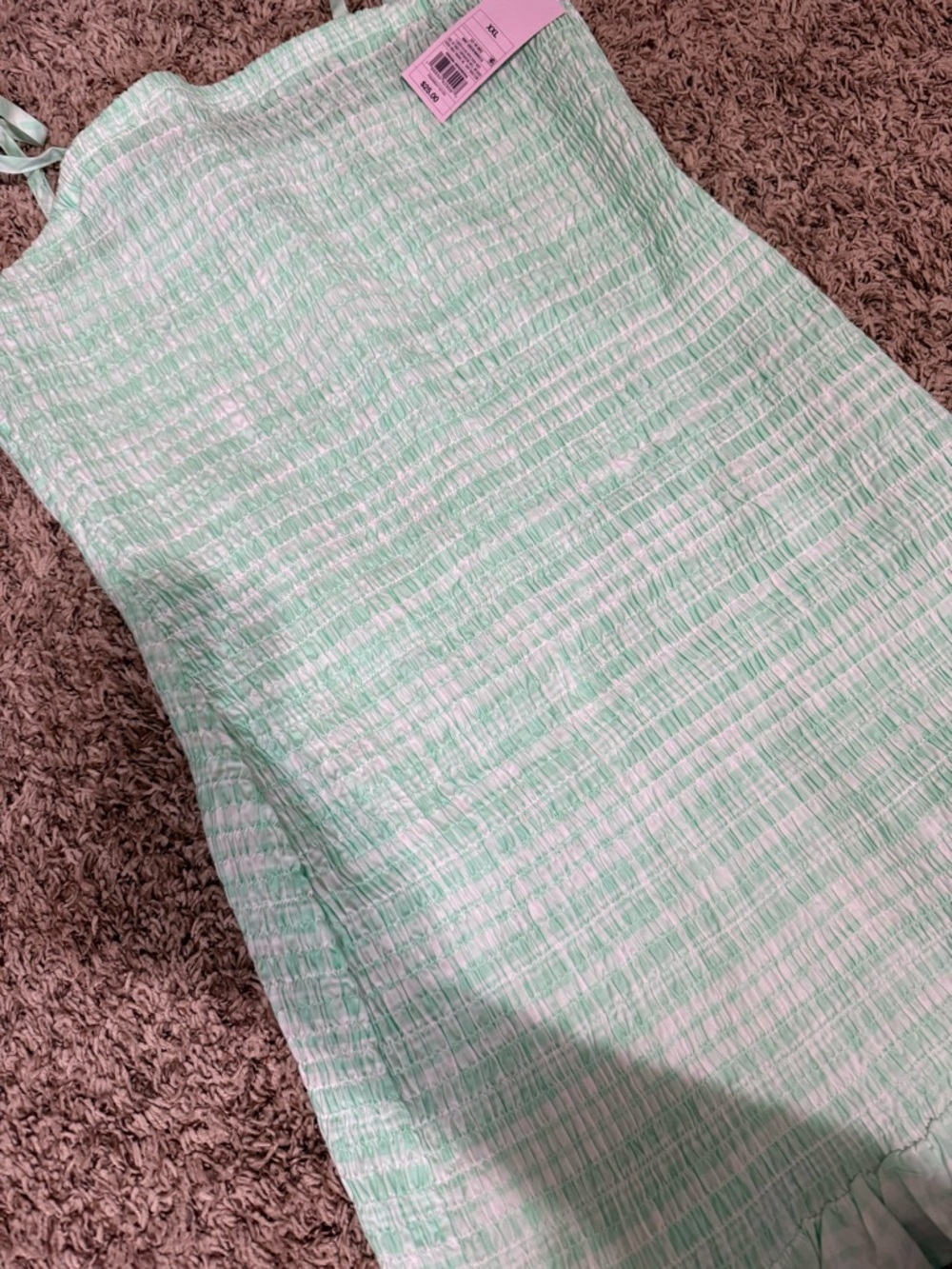 Wild Fable Smocked Bodycon Mini Tube Dress in Mint Green NWT